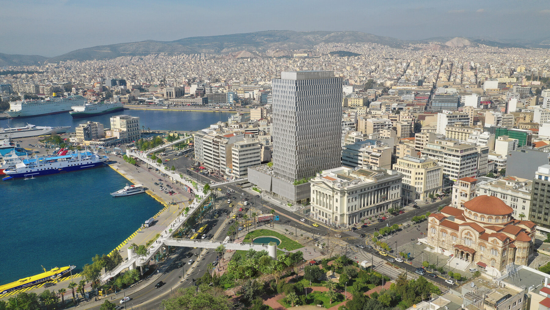 piraeus tower location